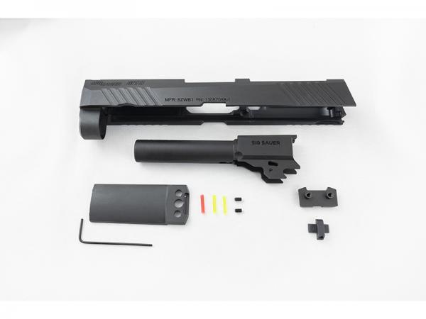 T VFC Steel Slide Outer Barrel Set For SIG M18 GBB ( Black )